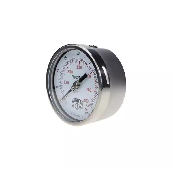 WINTERS PFP-40(100MM) All-Steel Axial Eccentric Oil-Filled Vibration-Resistant Pressure Gauge