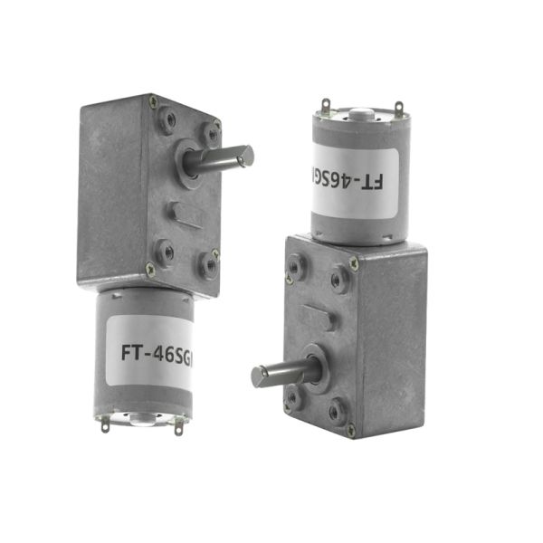 FT-46SGM370 Dc Brush Motor 24 Volt Worm Gear Dc Motor