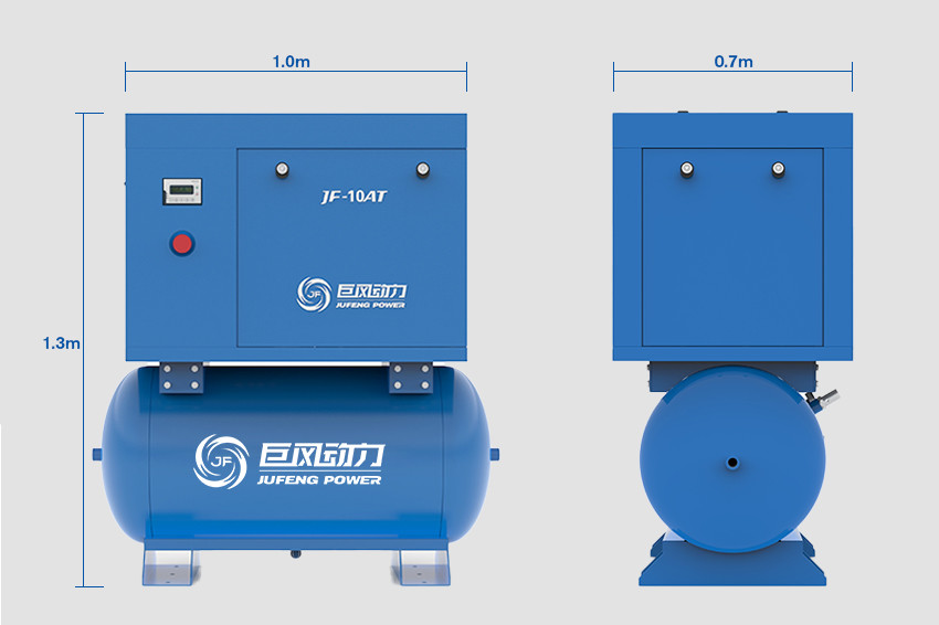 Jufeng однофазный постоянный магнит винтовой воздушный компрессор 10hp 7.5kw