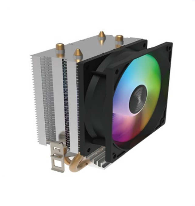 Desktop Computer CPU Heatsink 4 Copper Heat Pipe Downdraft CPU Cooling Fan