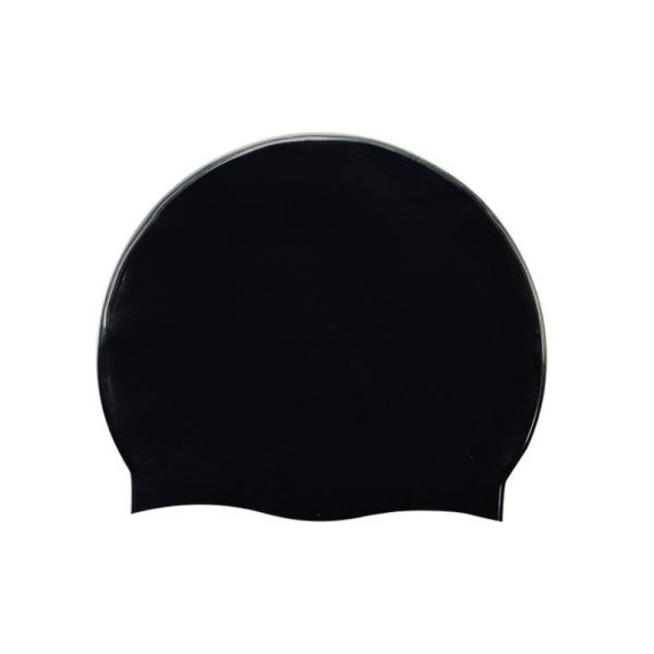 OEM Pure Color Silicone Swim Cap With Waterproof UV Protection Outdoor Pool For Competitive