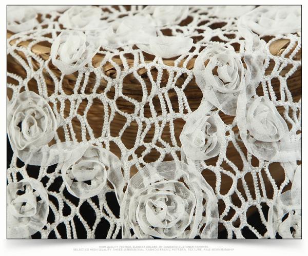 2018 Summer Newest Style Rope  Embroidery Fabric 140cm wide for wedding dress