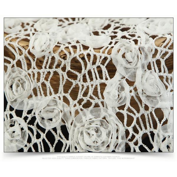 2018 Summer Newest Style Rope Embroidery Fabric 140cm wide for wedding dress