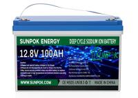 Batteries au lithium Sunpok à vendre 100ah 200ah 300ah 12v autonomie de la batterie au lithium lipo