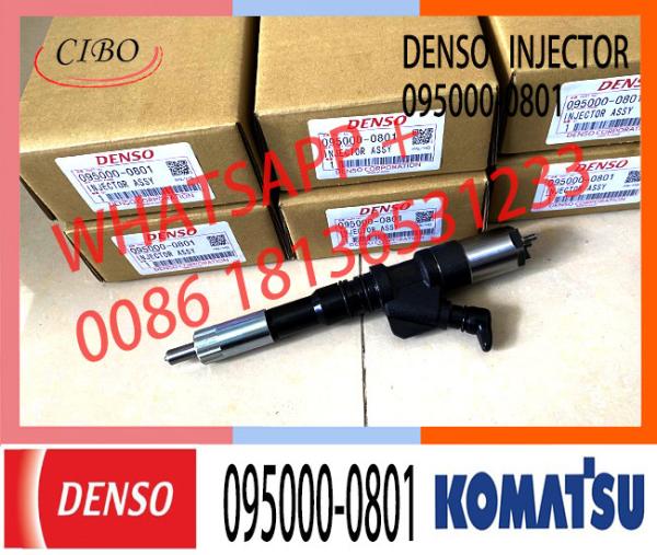 ensemble d'injecteur de carburant 6156-11-3100 095000-0801 pour KOMATSU 6D125E450-7.8