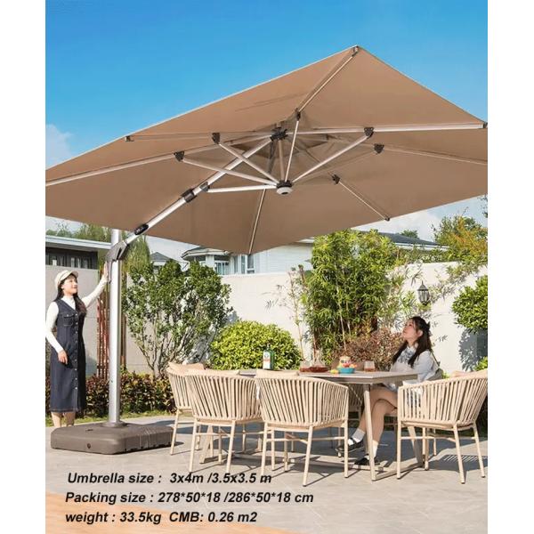 12ft Cantilever Umbrella Ideal for Outdoor Furniture and Nature-Inspired Designs