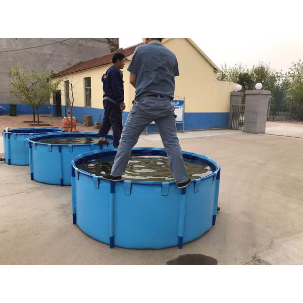 3000L 1.2MM Плитное рыбное резервуар складное и складное с металлической рамой рыбный пруд пластиковый резервуар