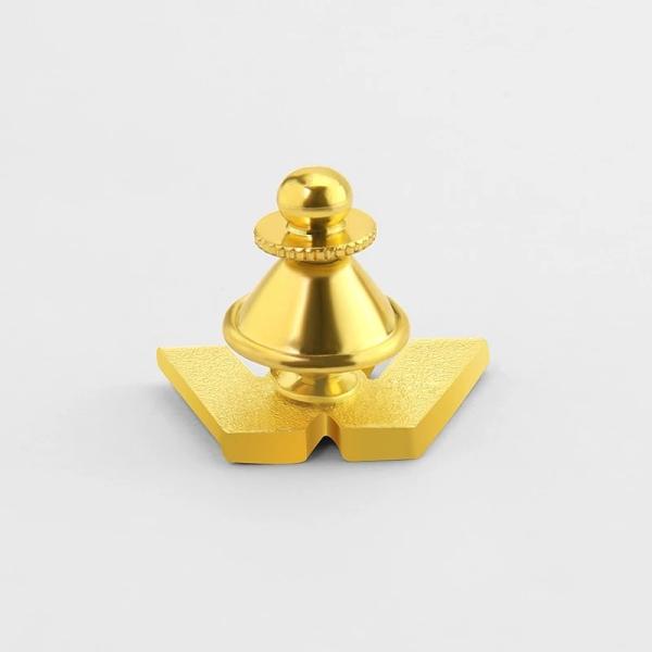 Die casting 3D  lapel pin no color