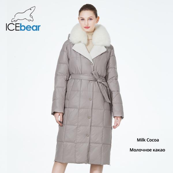 Knee Length Oversized Cotton Jacket Elegant Long Cotton Coat Women'S Customized