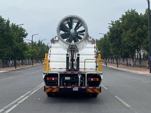 5300mm Chassis Truck Mounted Fog Cannon 9.27 Cubic Meter Tank Dust Suppression And Watering Solution