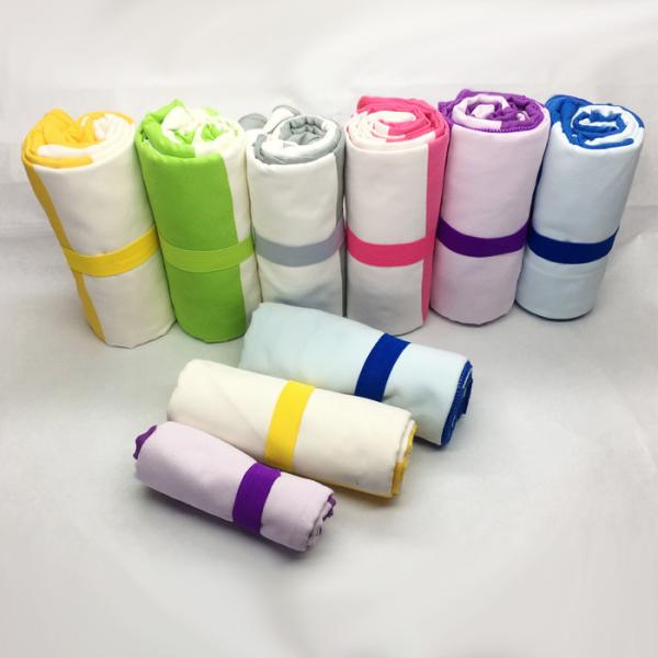 Тонкое повторно использованное лето пляжного полотенца полотенца замши Microfiber Striped быстро сухое