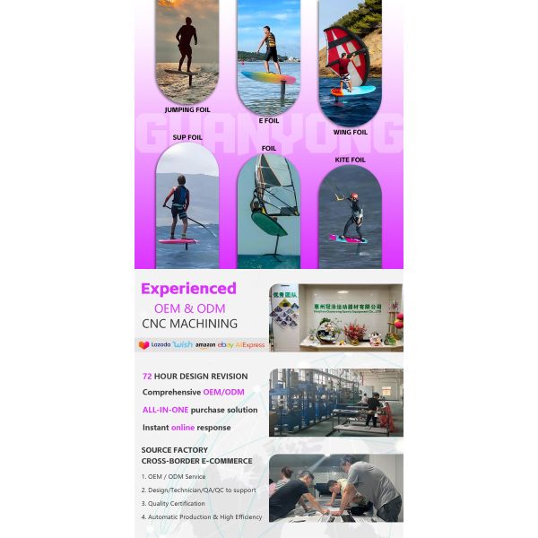 Carbon Front Wing Hydrofoil Surf Boards Self Propelled Surfboard Hydrofoil 1.2M 1.3M