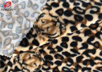 Tela de veludo do Spandex do poliéster de Tiger Printed Stretch Minky Fabric