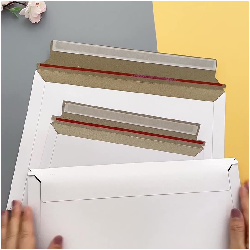 Paper Mailer with Logo Print Paper Mailer with Logo Print with Adhesive Seal Strip and Custom Logo Printing for Sustainable Ship