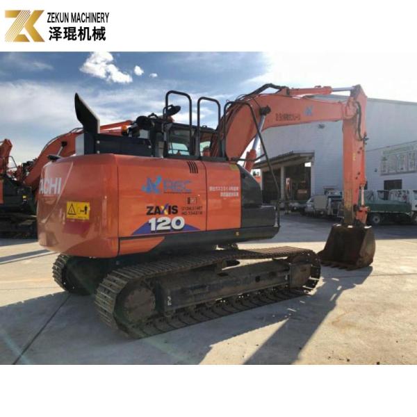 Mini Excavadora Usada Excavadoras de 12 toneladas Hitachi ZX120 Excavadora ZX120-6 com motor ISUZU
