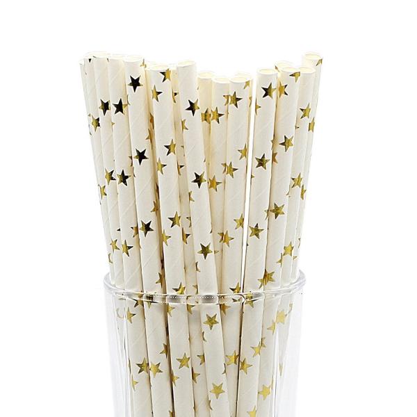 Durable Thick Paper Drinking Straws Reusable  FDA Approved No Pulluting