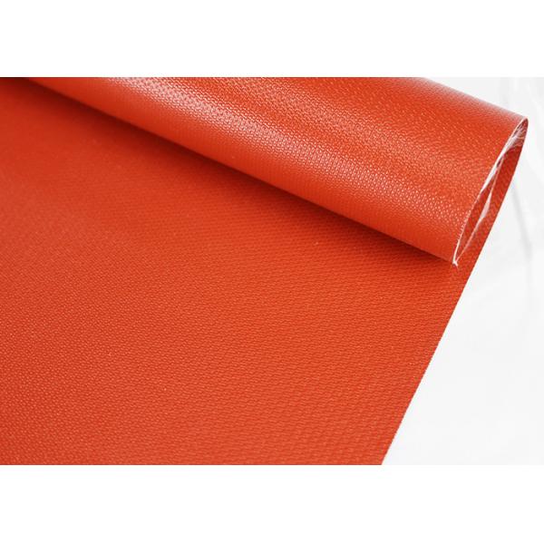 860mm Silicone Coated Fiberglass , Thermal Insulation Silicone Fiberglass Fabric