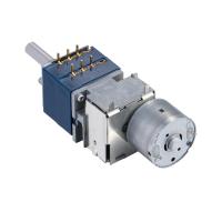 Dual 100K RK27 LOG stéréo potentiomètre à moteur Arbre cylindrique lisse pour le contrôle du volume