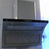 SS range hood with push button and telescopic duct