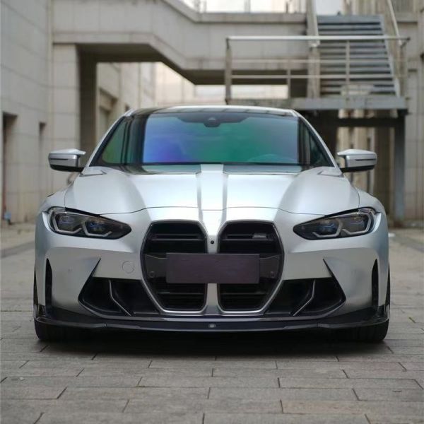 For BMW G82 M4 Dry Carbon Fiber Body Kit M4 RZ-style Front Lip Diffuser Spoiler Side Skirts M4 Fenders