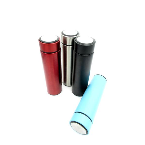 Wide Mouth Stainless Steel Flask Bottle 0.5 Liter Skinny Soft Touch Surface