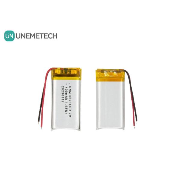 3.7V 400mAh 602040 リチウムポリマーバッテリー 長寿命 ブルーツヘッドセット