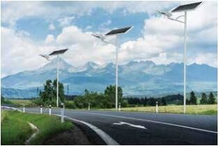60 LED Solar Powered Street Lights Aluminum Alloy IP65 Waterproof 1700-3200lm
