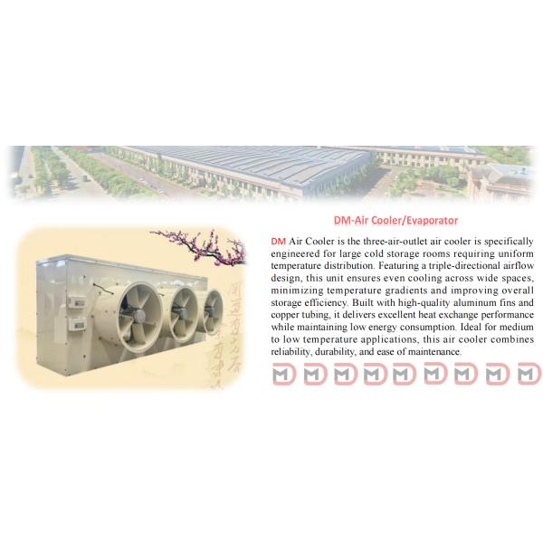 1.5-10kW Cooling Capacity Cold Room Evaporator equipped with External Rotor Motor and 9m Air Throw