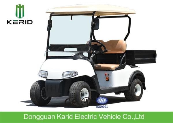 2 Seater Mini Car White Electric Utility Golf Carts Installed With Small Fans