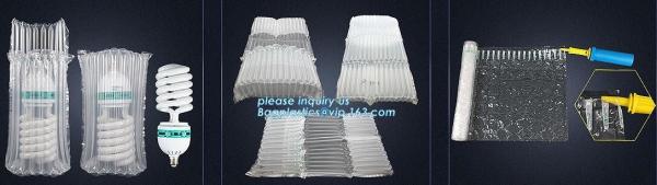 air cushion pillow bags, inflatable air filled pillow bag, shockproof recycable air pillow glass bottle bag, bagplastics