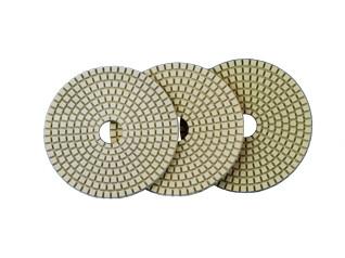 Air Polisher Diamond Polishing Pads , Diamond Stone Polishing Pads For Hard Stone