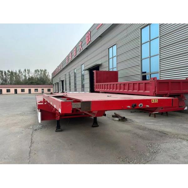 3 Axle 20FT 40 FT Trailer Chassis Flat Bed Flatbed Trailer for Long Distance Transport