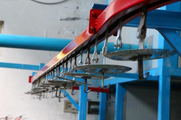 Modo de recuperação de pó MONO-CYCLONE para linha de produção de revestimento de pó eletrostático