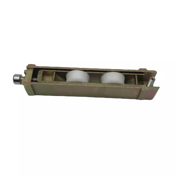 South America Hot sales Heavy Duty Needle Bearing Double V Groove Nylon Pulley Wheel Yellow Zinc Alloy Bracket Sliding Window Rollers