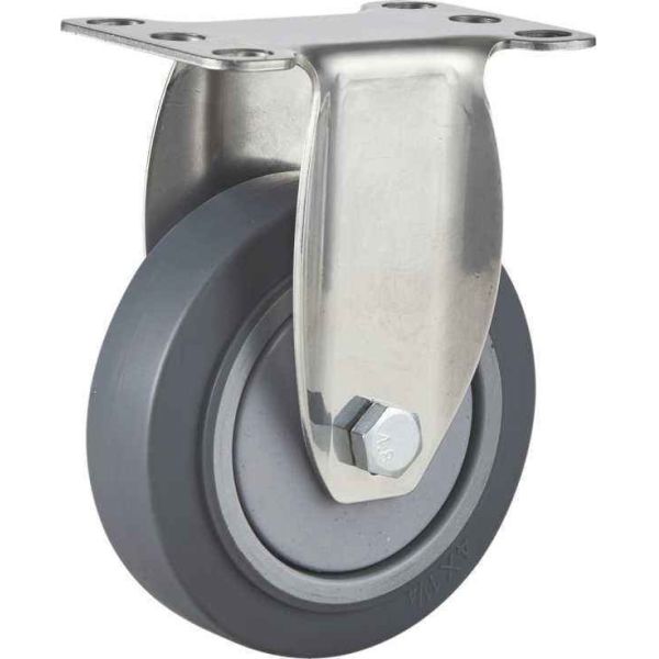 Single Bearing TPR Medium Casters Industrial Swivel Brake Wheel for Store Display Fixtures