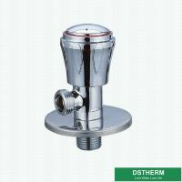 Le rond fixé au mur passé au bichromate de potasse adapté aux besoins du client de l'eau de bassin de cuisine manipulent la valve d'angle en laiton de salle de bains de valve ouverte rapide de coq