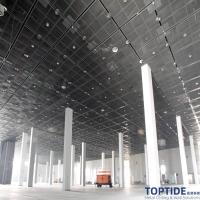 TOPTIDE Multifunctional 2mm Steel Metal Mesh Ceiling Panel Square