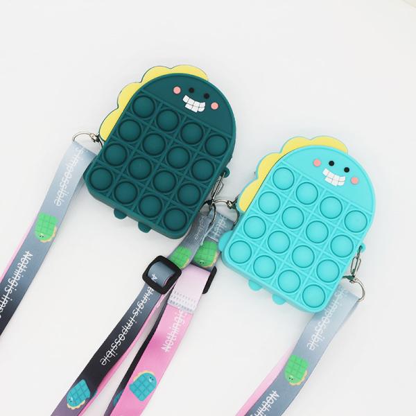 Динозавр мягкий силиконовый карандаш для канцелярских и косметических товаров рюкзак Силиконовый школьный рюкзак