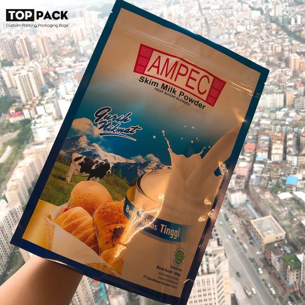 15Lb Extra Large Zipper Food Packaging Pouches With Handle For Protein Powder