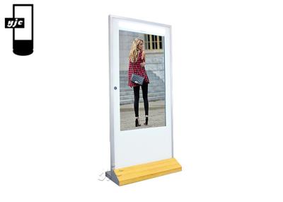 Galvanized Sheet 500 Nits 1080P 49 Floor Standing Lcd Kiosk