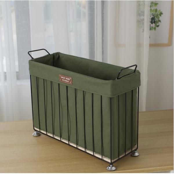 Iron Dirty Clothes Basket North Europe Simple Toy Book Sundry Basket With Wheel Sewing Storage Basket