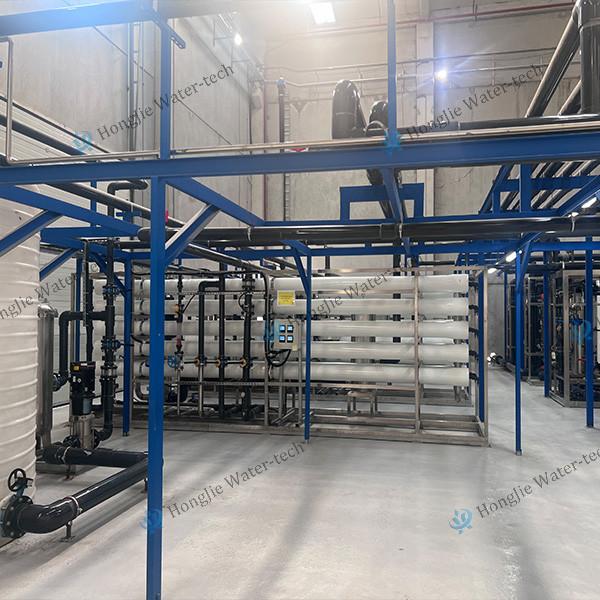 110 m3/h usine de traitement de l'eau ultrapure pour le nettoyage des plaquettes de silicium avec le module Edi
