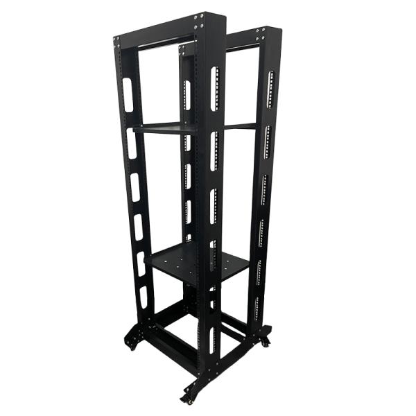 6U Heavy Duty 4 Post Open Frame Server Rack for CCTV and Outdoor Network Organization