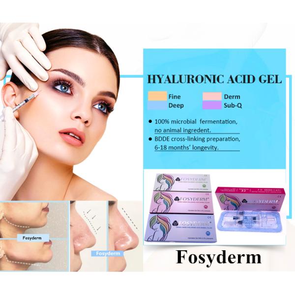 Remplisseur de sodium de gel d'acide hyaluronique pour la lèvre 1.1ml injectable