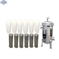 Capela de filtro de aço inoxidável Bactérias Removido Purificador de Água Filtro equipado com cartucho de filtro de 10 microns/saco