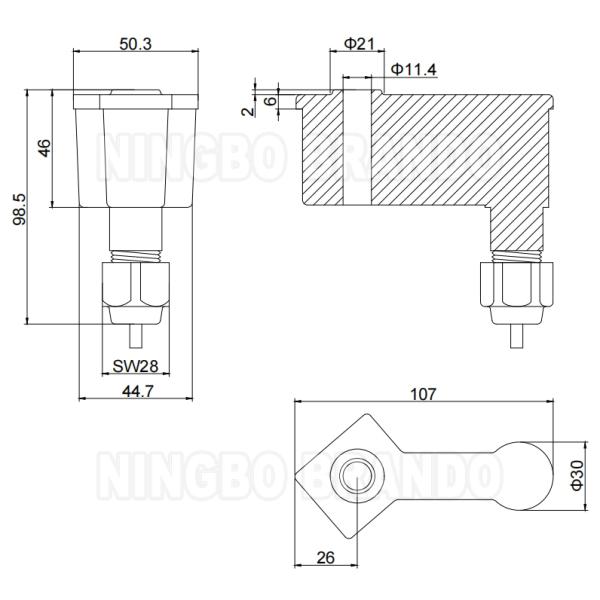 24VDC соленоидная катушка для полного потока молока для полного потока электромагнит MM85 MM95
