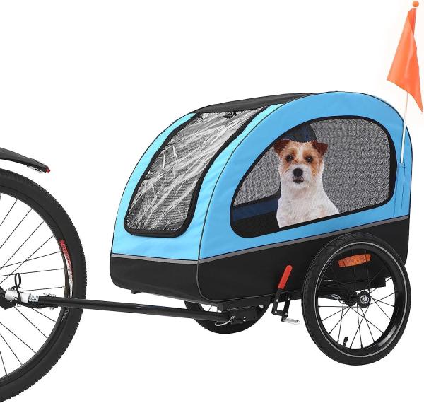 Dog Trailer, Medium Dog Buggy, Bicycle Trailer for Small and Medium Dogs Under 88 lbs