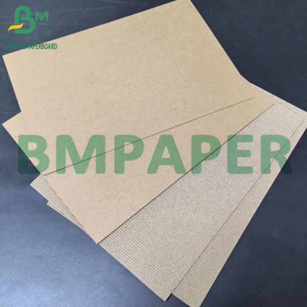 1mm F Flute Unbleached Brown Corrugated Paper Sheets For Boxes (2) 1 мм F Флейта Небелые коричневые бумажные листы для коробки