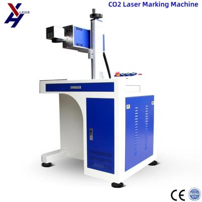 CO2 Laser Marker Digital 30W 40W Laser Marking Machine For Wood Bamboo Rubber