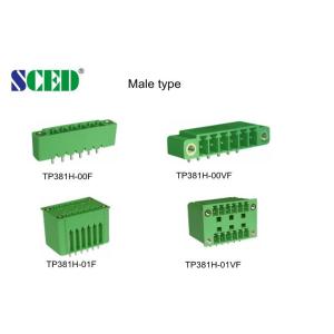 Полуженный мужчина UL94-V0 затыкает в тангаже 300V 18A блоков терминала 7.62mm